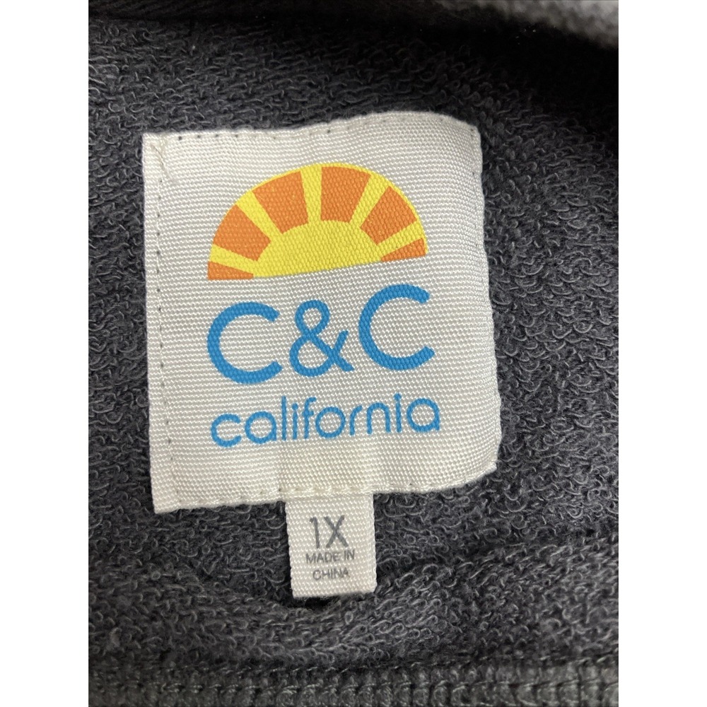 C&C California Flower Pullover Sweatshirt, Size 1 X Slate - Picture 3 of 6